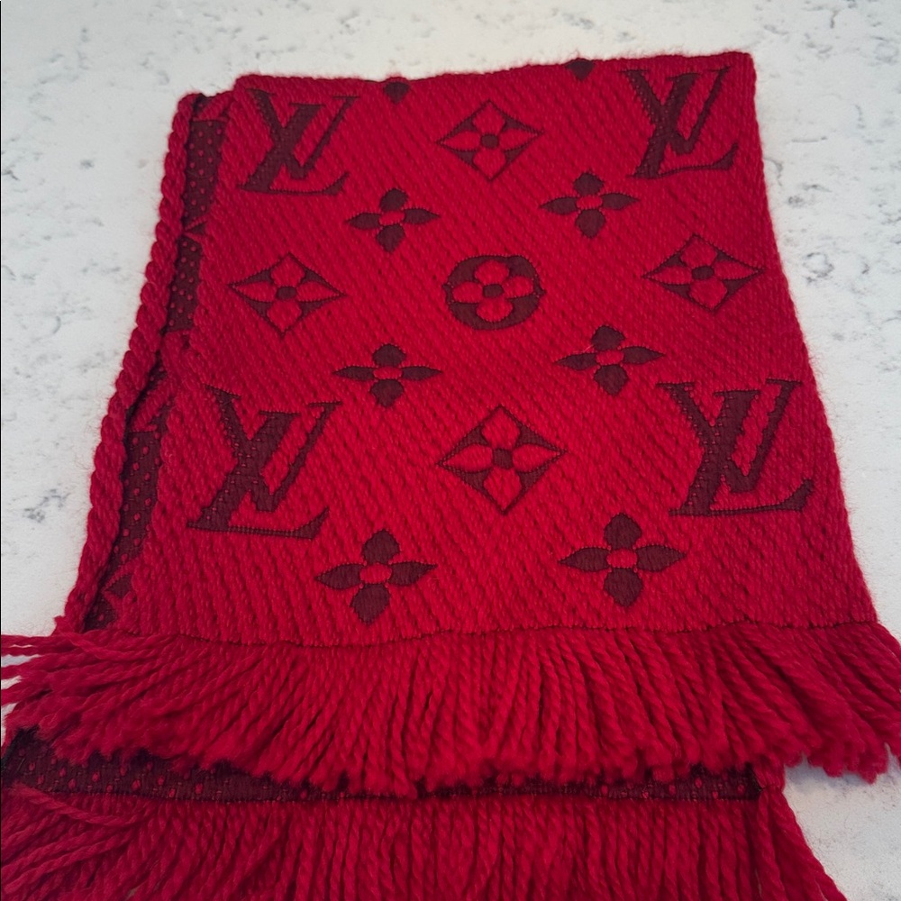 Louis Vuitton Crimson Monogram Scarf